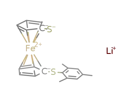 lithium 1'-(mesitylthio)ferrocene-1-thiolate