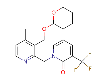 1-[4-methyl-3-(2,3,4,5-tetrahydro-pyran-2-yloxymethyl)-pyridin-2-ylmethyl]-3-trifluoromethyl-1H-pyridin-2-one
