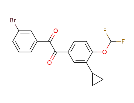1-(3-bromo-phenyl)-2-(3-cyclopropyl-4-difluoromethoxy-phenyl)-ethane-1,2-dione
