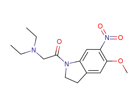 N,N-diethyl-2-[5-(methyloxy)-6-nitro-2,3-dihydro-1H-indol-1-yl]-2-oxoethanamine