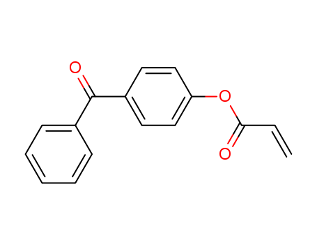 22535-49-5,2-Propenoic acid,4-benzoylphenyl ester,Acrylicacid, ester with 4-hydroxybenzophenone (7CI,8CI);Benzophenone, 4-hydroxy-,acrylate (8CI);4-(Acryloyloxy)benzophenone;4-Acryloxybenzophenone;p-Acryloxybenzophenone;2-Propenoic acid,4-benzoylphenyl ester;