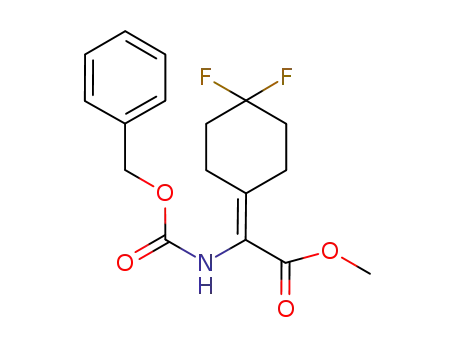 methyl 2-(((benzyloxy)carbonyl)amino)-2-(4,4-difluorocyclohexylidene)acetate