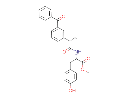 N-(2-(S)-(3-benzoyl)phenyl)propionyl-(S)-tyrosine methyl ester