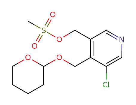 methanesulfonic acid 5-chloro-4-(2,3,4,5-tetrahydro-pyran-2-yloxymethyl)-pyridin-3-ylmethyl ester