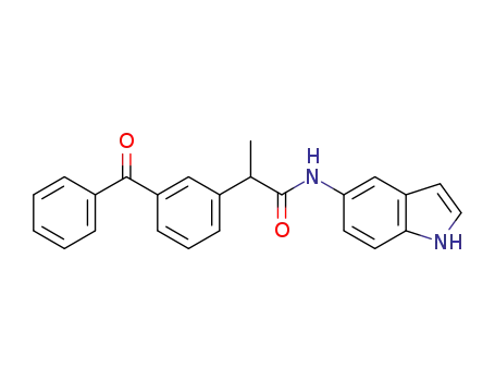 2-(3-benzoylphenyl)-N-(1H-indol-5-yl)propanamide