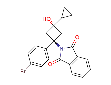 2-(trans-1-(4-bromophenyl)-3-cyclopropyl-3-hydroxycyclobutyl)isoindoline-1,3-dione