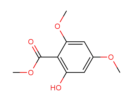 Molecular Structure of 51116-92-8 (methyl 2-hydroxy-4,6-dimethoxybenzoate)