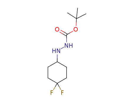 Molecular Structure of 1214910-72-1 (tert-butyl 2-(4,4-difluorocyclohexyl)hydrazinecarboxylate)