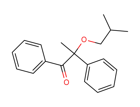 Molecular Structure of 27962-50-1 (1-Propanone, 2-(2-methylpropoxy)-1,2-diphenyl-)