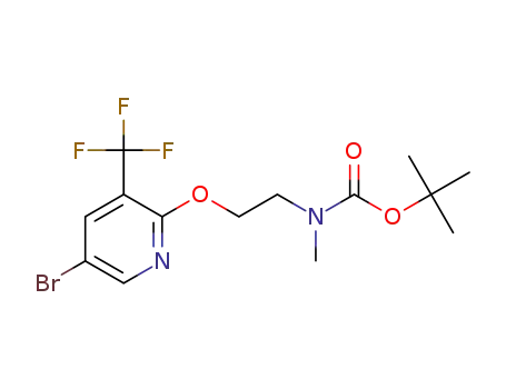 tert-butyl 2-(5-bromo-3-(trifluoromethyl)pyridin-2-yloxy)ethyl(methyl)carbamate