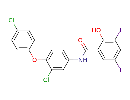 Molecular Structure of 22662-39-1 (Rafoxanide)