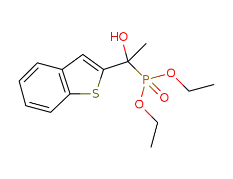 diethyl 1-hydroxy-1-(benzothiophen-2-yl)ethylphosphonate