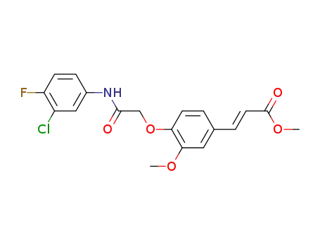 methyl (2E)-3-(4-{2-[(3-chloro-4-fluorophenyl)amino]-2-oxoethoxy}-3-methoxyphenyl)acrylate