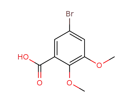 Molecular Structure of 72517-23-8 (5-BROMO-2,3-DIMETHOXY-BENZOIC ACID)