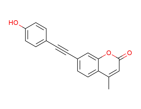 7-(2-(4-hydroxyphenyl)ethynyl)-4-methyl-2H-chromen-2-one