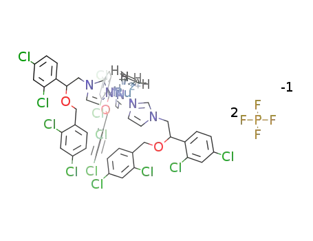 [(η6-p-cymene)Ru(miconazole)3](PF6)2