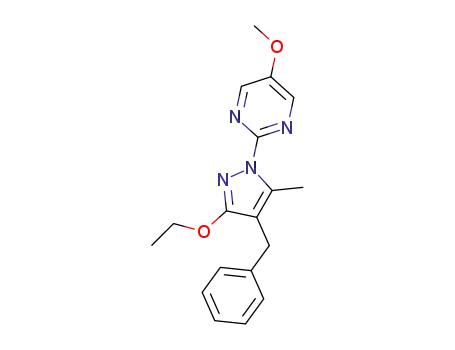2-(4-benzyl-3-ethoxy-5-methyl-1H-pyrazol-1-yl)-5-methoxypyrimidine