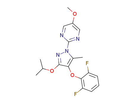 2-(4-(2,6-difluorophenoxy)-3-isopropoxy-5-methyl-1H-pyrazol-1-yl)-5-methoxypyrimidine