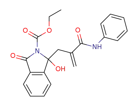 ethyl 1-hydroxy-3-oxo-1-(2-(phenylcarbamoyl)allyl)isoindoline-2-carboxylate