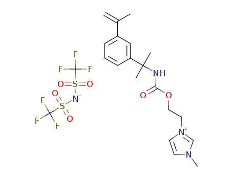 1-(2-[N-(m-isopropenyl-α,α-dimethylbenzyl)carbamoyloxy]ethyl)-3-methylimidazolium bis(trifluoromethanesulfonyl)imide