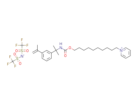 1-(10-[N-(m-isopropenyl-α,α-dimethylbenzyl)carbamoyloxy]decyl)pyridinium bis(trifluoromethanesulfonyl)imide