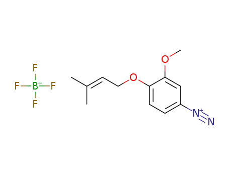 3-methoxy-4-((3-methylbut-2-en-1-yl)oxy)phenyldiazonium tetrafluoroborate
