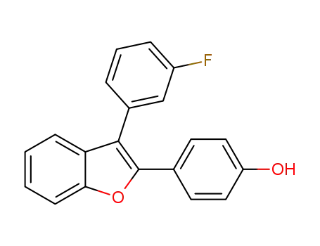 4-(3-(3-fluorophenyl)benzofuran-2-yl)phenol