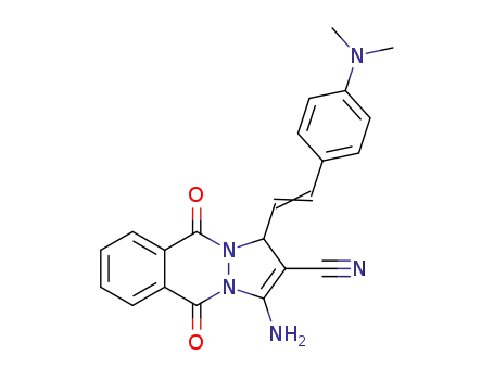 1-(4-(dimethylamino)styryl)-3-amino-5,10-dihydro-5,10-dioxo-1H-pyrazolo[1,2-b]phthalazine-2-carbonitrile