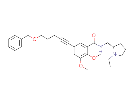 N-(5-(5-benzyloxypentynyl)-2,3-dimethoxybenzoyl)-(S)-(1-ethylpyrrolidin-2-yl)amine