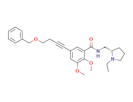 N-(5-(4-benzyloxybutynyl)-2,3-dimethoxybenzoyl)-(S)-(1-ethylpyrrolidin-2-yl) amine