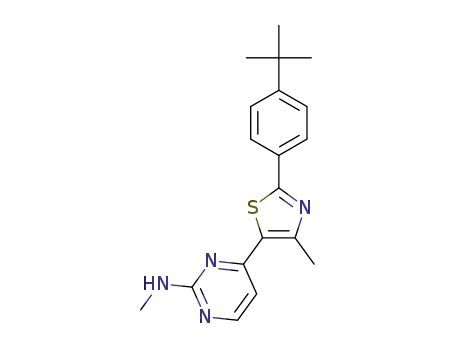 4-(2-(4-(tert-butyl)phenyl)-4-methylthiazol-5-yl)-N-methylpyrimidin-2-amine