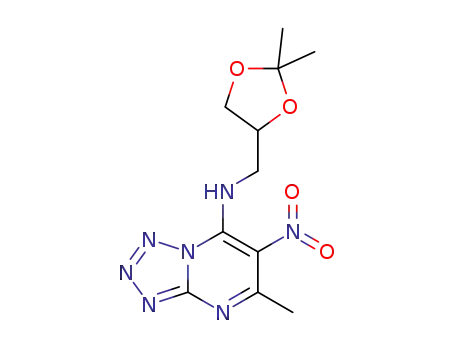 N-[(2,2-dimethyl-1,3-dioxolan-4-yl)methyl]-5-methyl-6-nitrotetrazolo[1,5-a]pyrimidin-7-amine