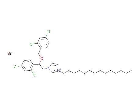 1-(2-((2,4-dichlorobenzyl)oxy)-2-(2,4-dichlorophenyl)ethyl)-3-tetradecyl-1H-imidazol-3-ium bromide
