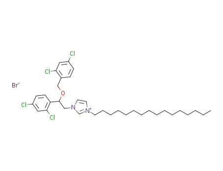1-(2-((2,4-dichlorobenzyl)oxy)-2-(2,4-dichlorophenyl)ethyl)-3-hexadecyl-1H-imidazol-3-ium bromide
