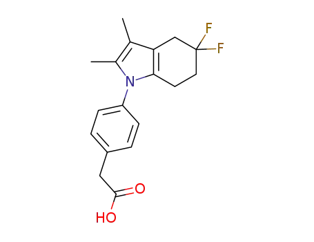 2-(4-(5,5-difluoro-2,3-dimethyl-4,5,6,7-tetrahydro-1H-indol-1-yl)phenyl)acetic acid