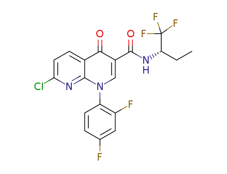 7-chloro-1-(2,4-difluorophenyl)-4-oxo-N-[(2S)-1,1,1-trifluorobutan-2-yl]-1,4-dihydro-1,8-naphthyridine-3-carboxamide