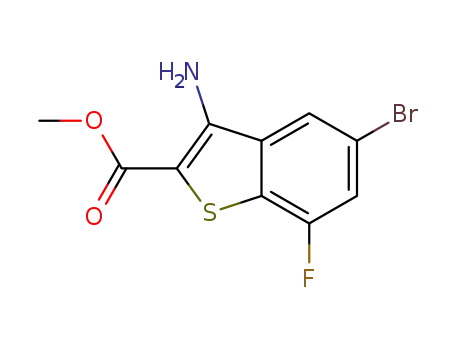 methyl 3-amino-5-bromo-7-fluorobenzo[b]thiophene-2-carboxylate