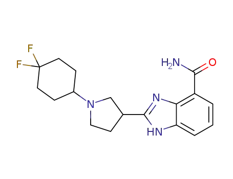2-(1-(4,4-difluorocyclohexyl)pyrrolidin-3-yl)-1H-benzo[d]imidazole-4-carboxamide