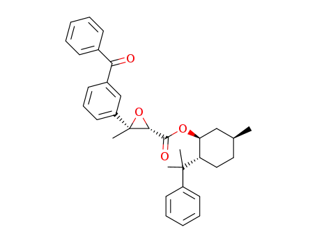 3-(3-benzoyl-phenyl)-2S,3R-dimethyl-oxirane-2-carboxy-5-methyl-2-(1-methyl-1-phenyl-ethyl)-cyclohexane ester