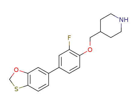 4-((4-(benzo[d][1,3]oxathiol-6-yl)-2-fluorophenoxy)methyl)piperidine