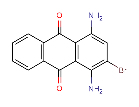 Molecular Structure of 10165-31-8 (1,4-diamino-2-bromoanthraquinone)