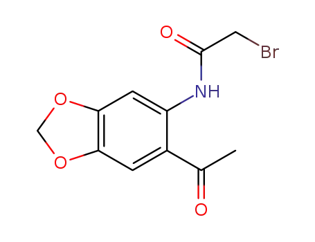 N-(6-acetylbenzo[d][1,3]dioxol-5-yl)-2-bromoacetamide