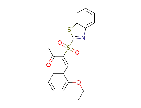 (E)-3-(benzo[d]thiazol-2-ylsulfonyl)-4-(2-isopropoxyphenyl)but-3-en-2-one