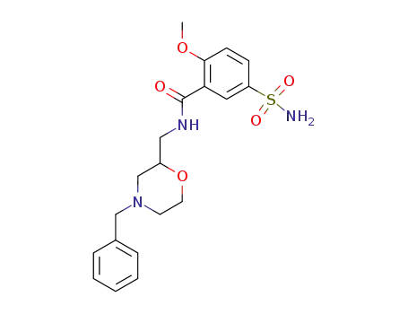 N-(4-Benzyl-morpholin-2-ylmethyl)-2-methoxy-5-sulfamoyl-benzamide