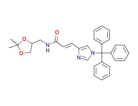 (E)-N-((2,2-dimethyl-1,3-dioxolan-4-yl)methyl)-3-(1-trityl-1H-imidazol-4-yl)acrylamide