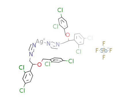[Ag(1-[2-(2,4-dichlorobenzyloxy)-2-(2,4-dichlorophenyl)ethyl]-1H-imidazole)2SbF6]