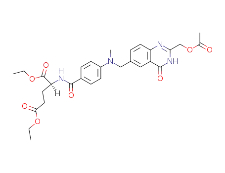 (S)-2-{4-[(2-Acetoxymethyl-4-oxo-3,4-dihydro-quinazolin-6-ylmethyl)-methyl-amino]-benzoylamino}-pentanedioic acid diethyl ester