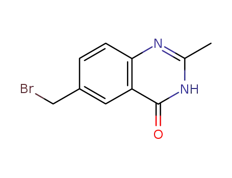 Molecular Structure of 112888-43-4 (6-Bromomethyl-3,4-dihydro-2-methyl-quinazolin-4-one)