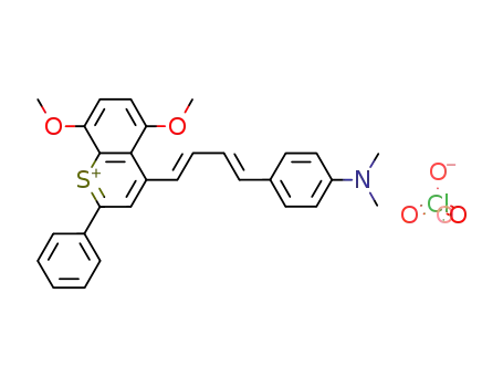 4-[(1E,3E)-4-(4-Dimethylamino-phenyl)-buta-1,3-dienyl]-5,8-dimethoxy-2-phenyl-thiochromenylium; perchlorate