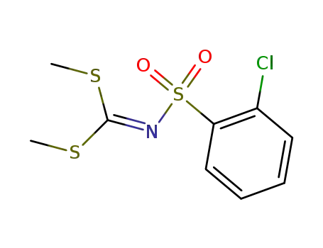 dimethyl N-<(2-chlorophenyl)sulfonyl>dithiocarbonimidate